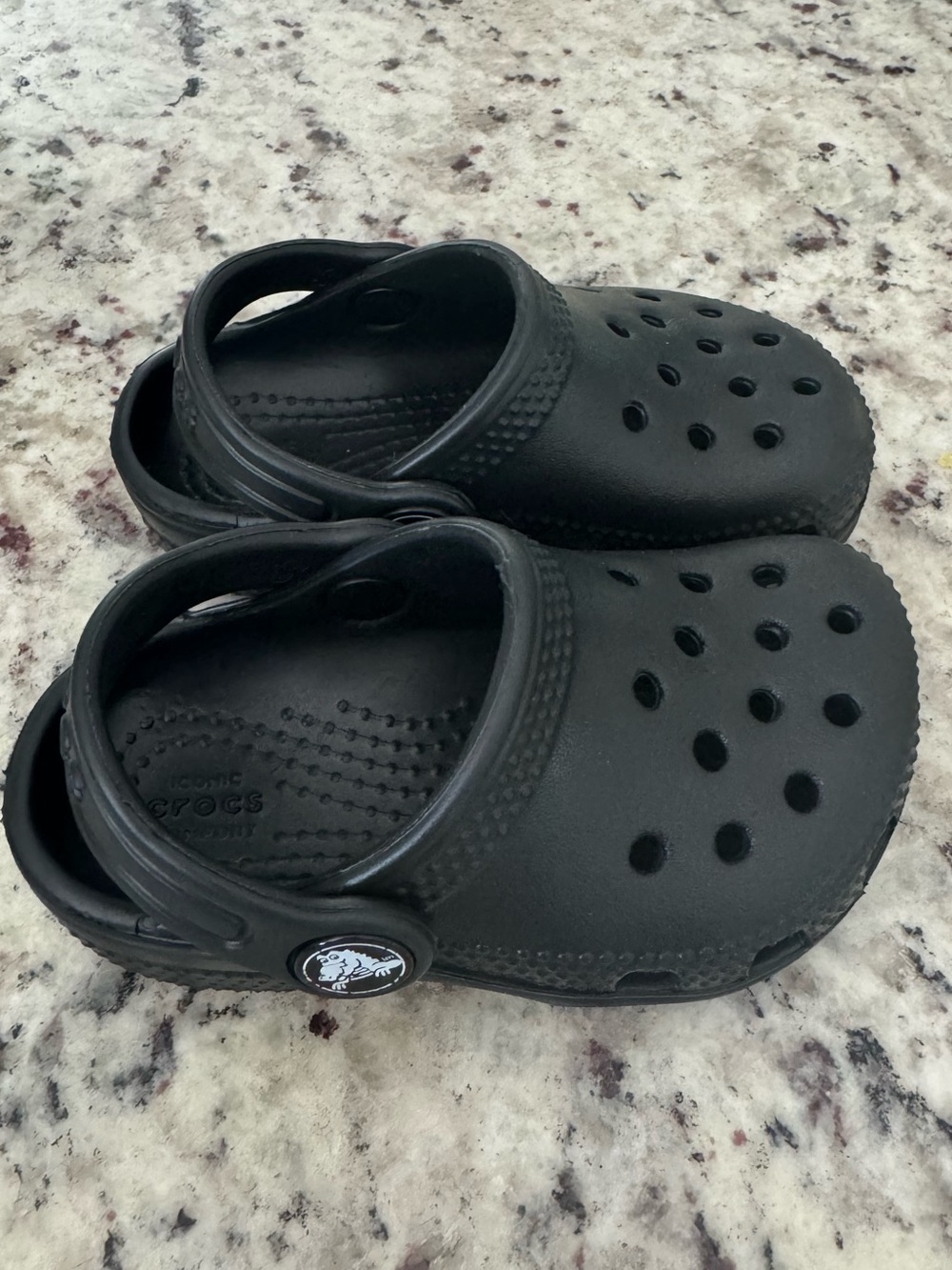 CROCS Kids Black Classic Clog Sandals